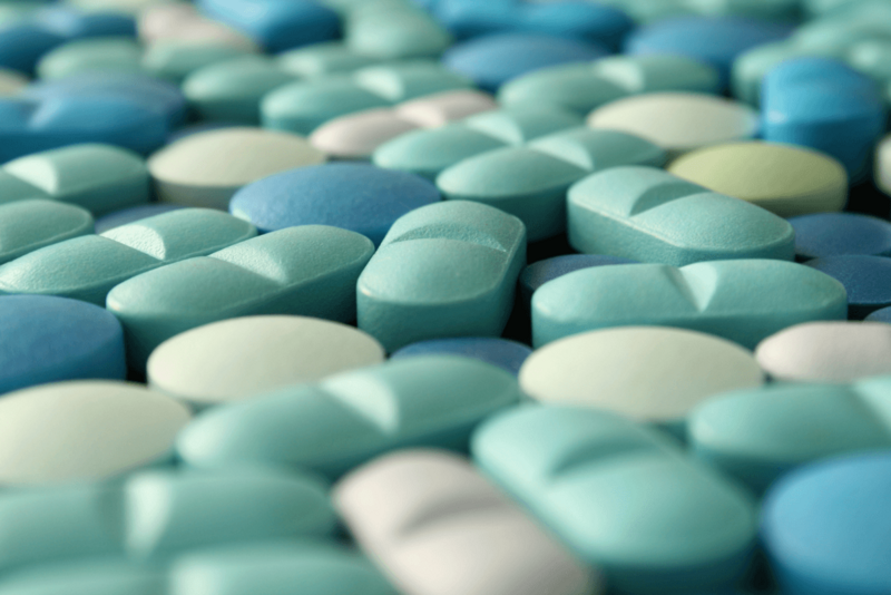 Many film-coated tablets.