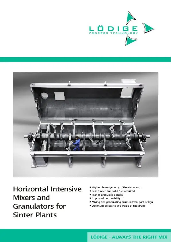 Case Study Promo - Horizontal Intensive Mixers and Granulators for Sintering Plants